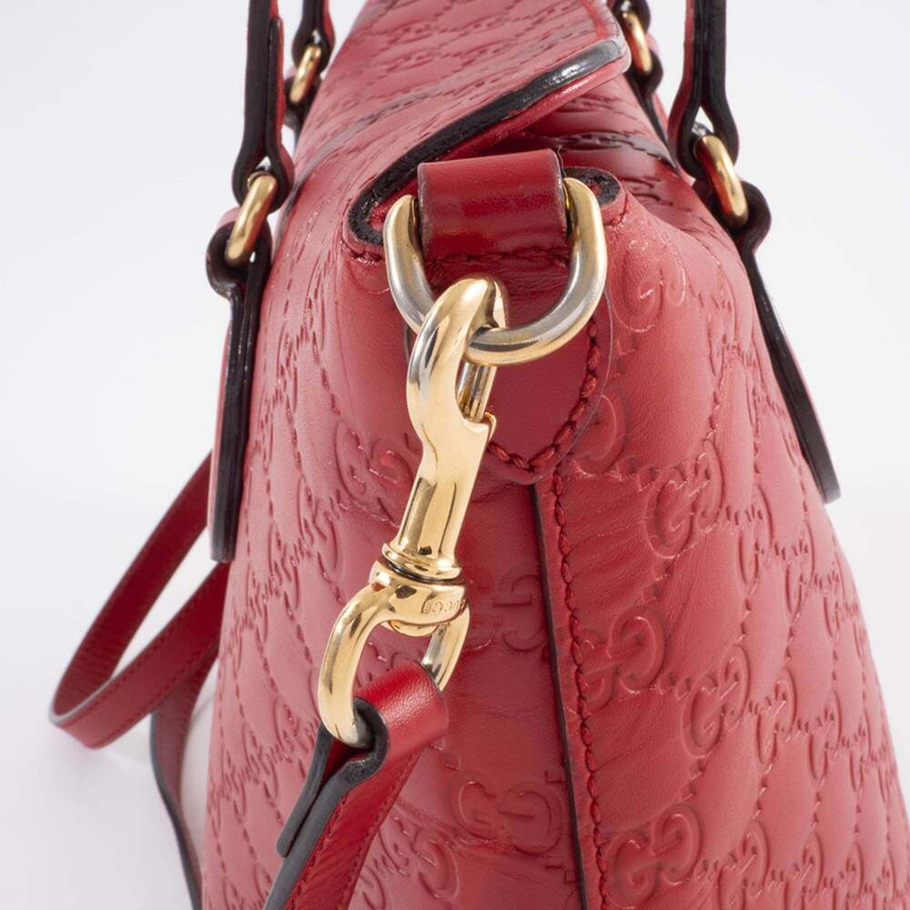 GUCCI Authentic Red Leather Tote Bag - Picture 9 of 16